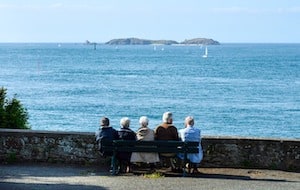 People at the sea