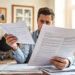 Lawyer checking the document to Put a House in a Trust