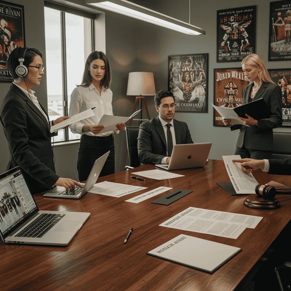 Entertainment Lawyer discussing about producer agreement